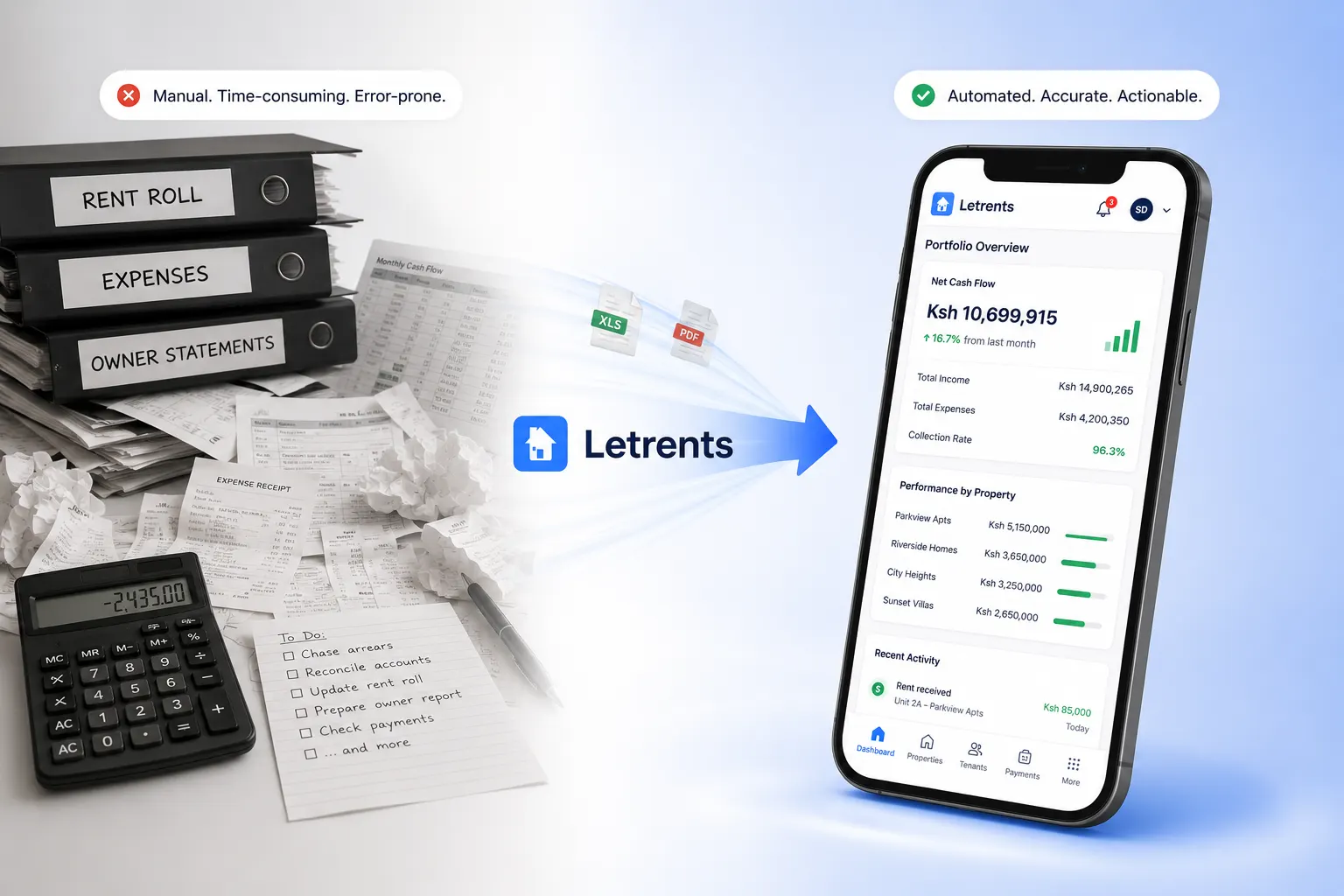 Letrents portfolio finance dashboard