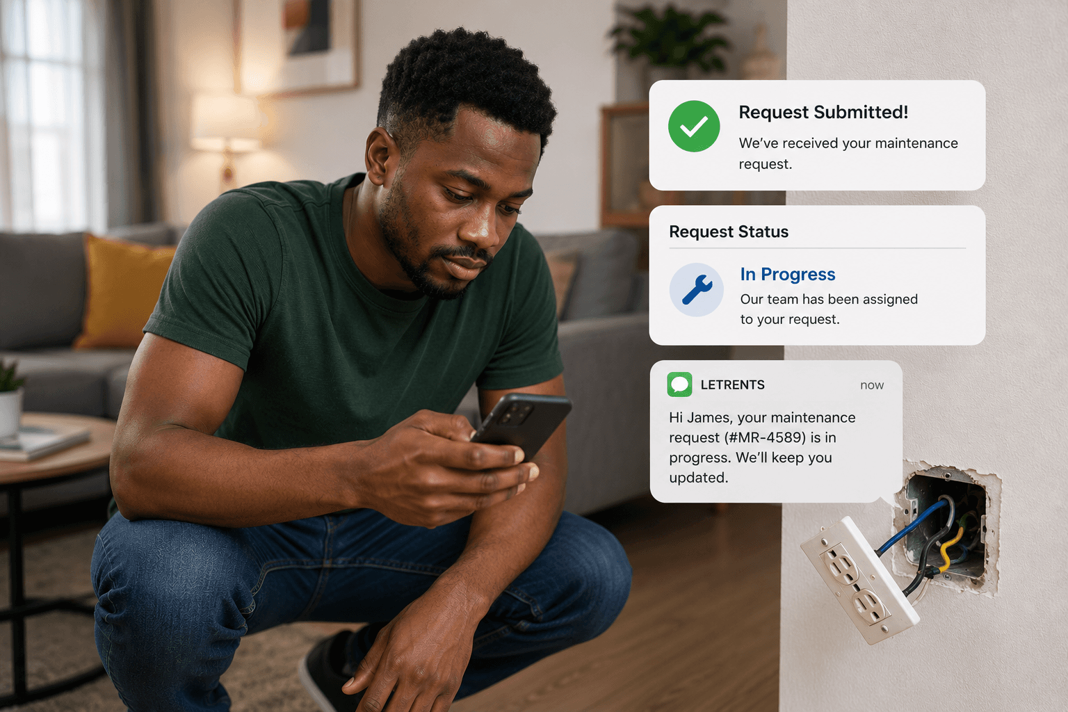 LetRent maintenance request workflow